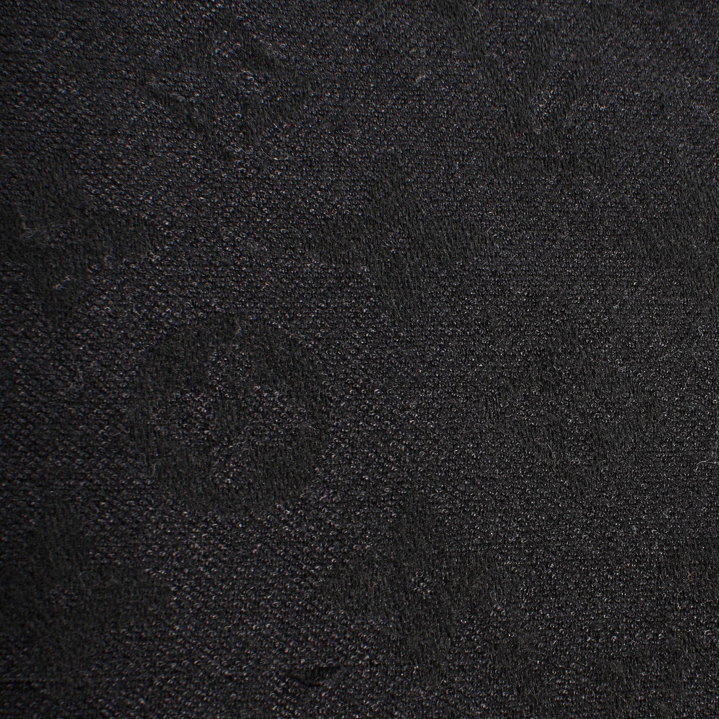 Silk Wool Monogram Shawl Black