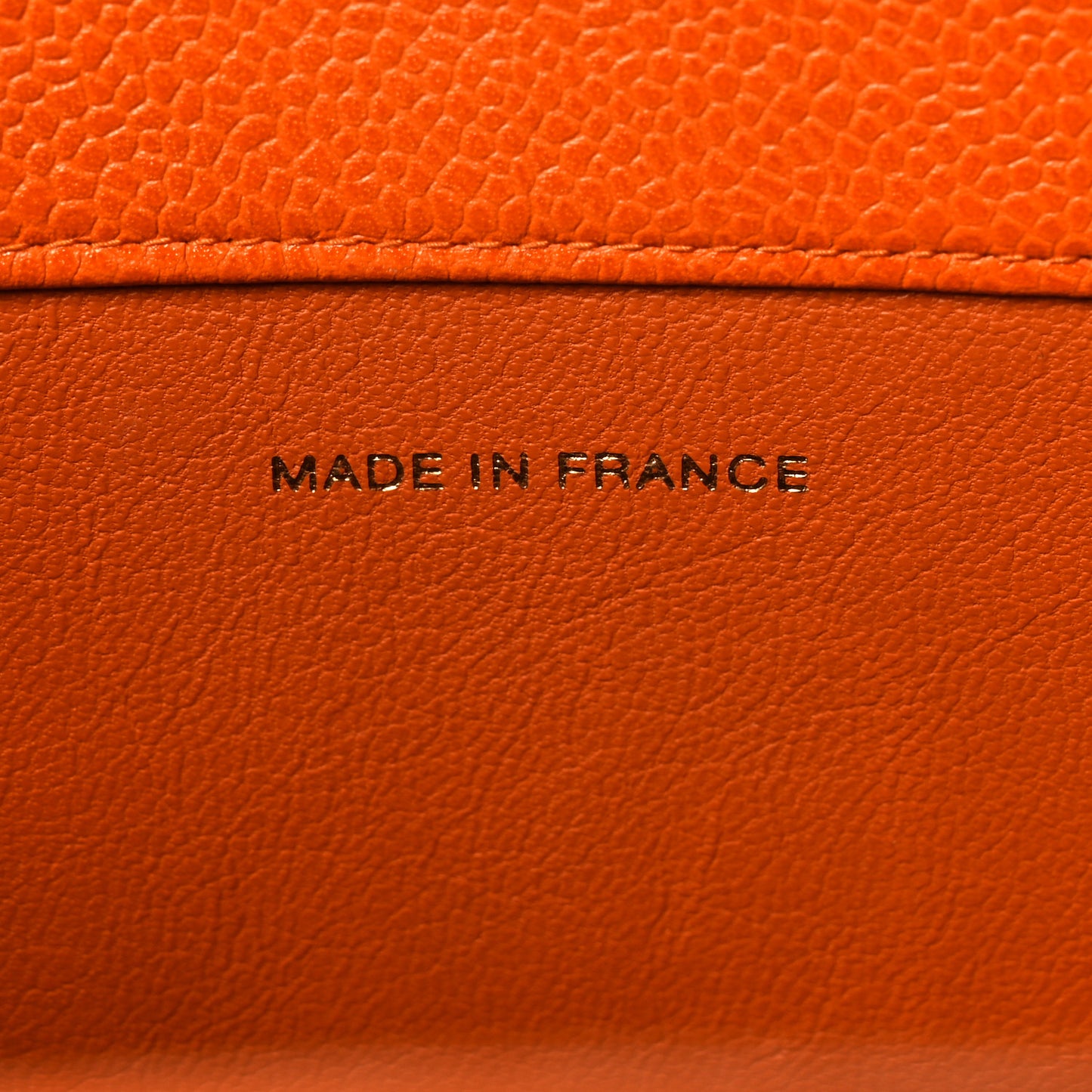 Caviar CC Timeless Shoulder Bag Orange