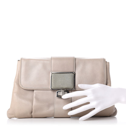 Balenciaga Chevre Stingray Clutch Grey 2 of 7