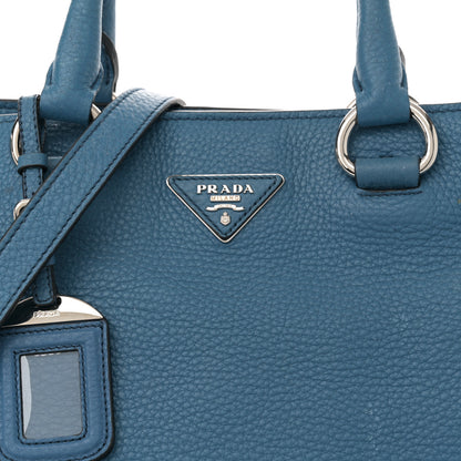 Prada Vitello Daino Shopping Tote Cobalto 8 of 16