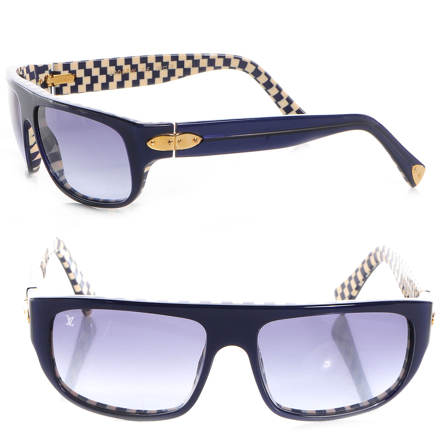 Damier Azur Polarized Sunglasses Z0067W Blue