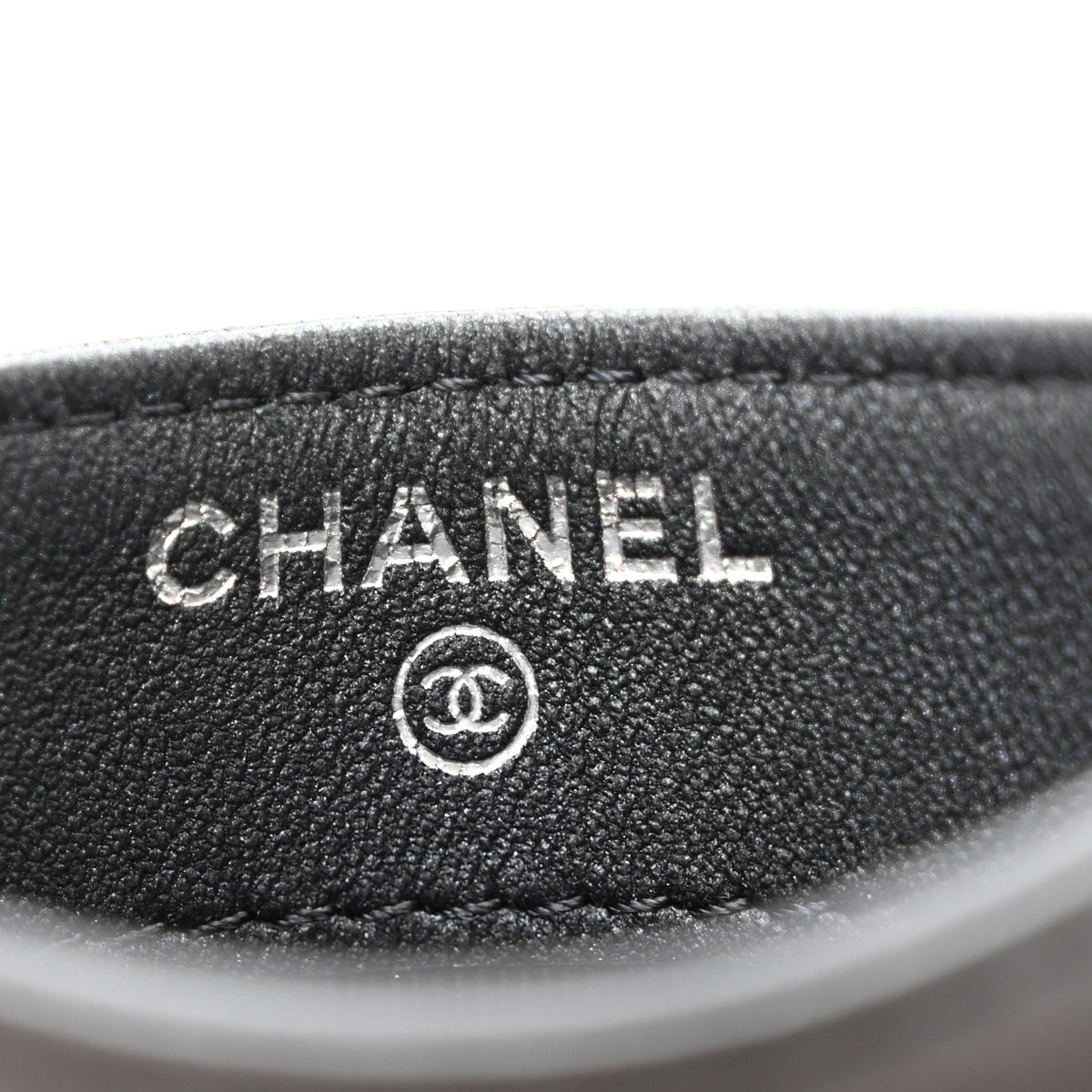 Chanel Pearly Lambskin Quilted Card Holder So Black 5 of 7