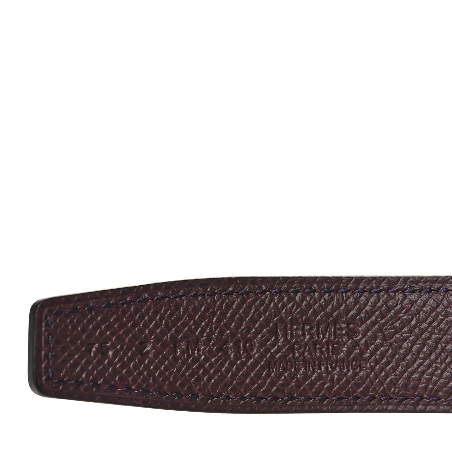 Swift Epsom 24mm H au Carre Twist Belt 75 Mauve Sylvestre Rouge Sellier