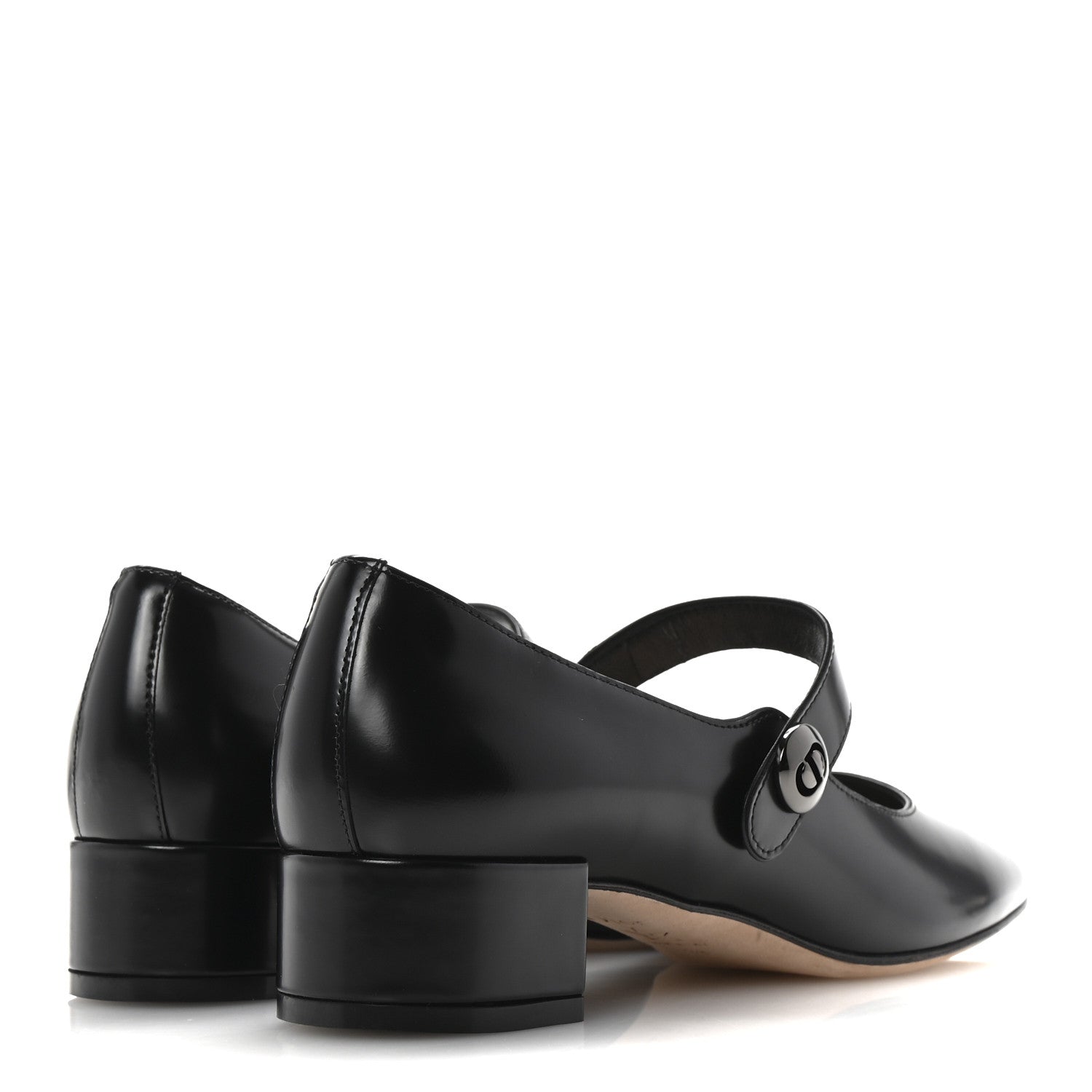 Christian Dior Brushed Calfskin Uniform 30mm Pumps 38 Black 5 of 9