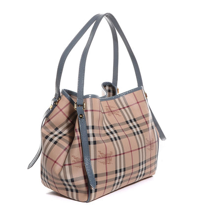 Burberry Haymarket Check Small Canterbury Tote Storm Grey 3 of 10