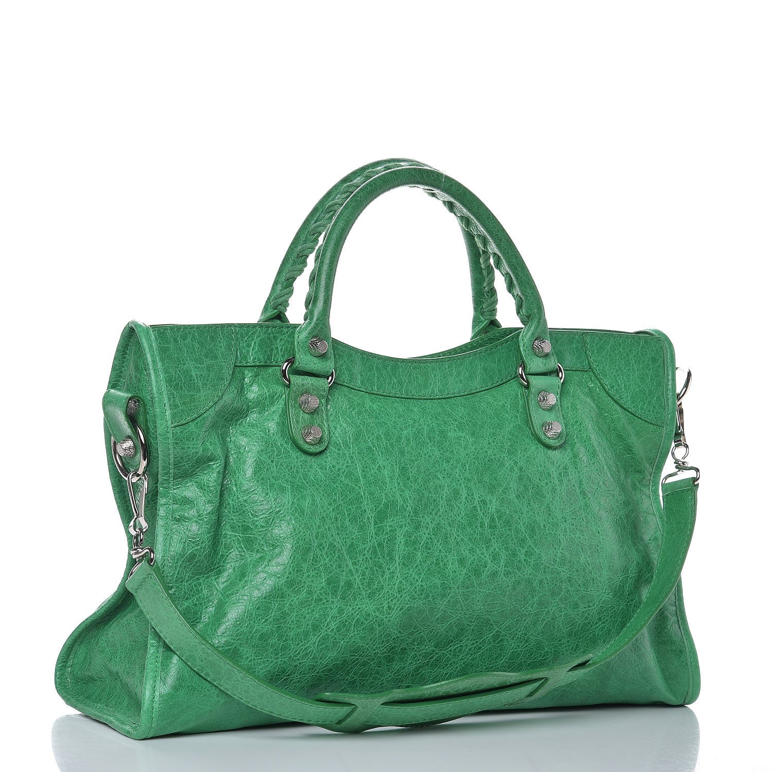 Balenciaga Agneau Giant 12 Silver Hardware City Vert Poker 3 of 9