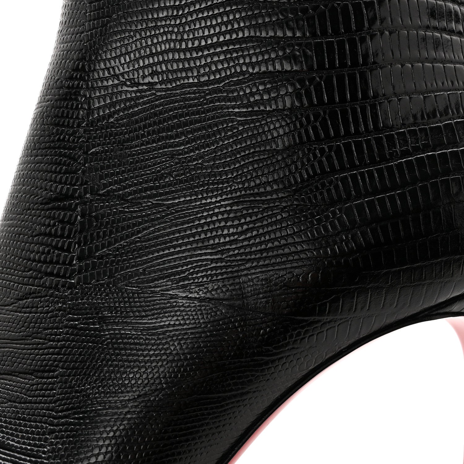 Christian Louboutin Calfskin Lizard Embossed So Kate Booty 85 Ankle Boots 37.5 Black 9 of 12