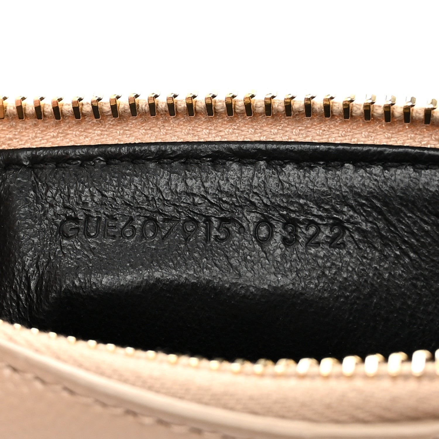 Saint Laurent Monogram Grain de Poudre 5 Fragments Zip Pouch Card Holder Dark Beige 7 of 7