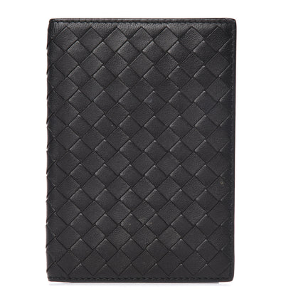 Bottega Veneta Nappa Intrecciato Passport Case Black 1 of 6