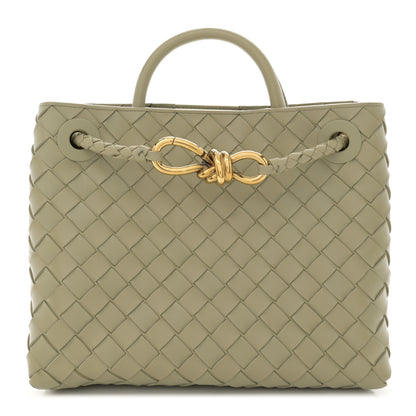Bottega Veneta Nappa Intrecciato Small Andiamo Shoulder Bag Travertine 1 of 10