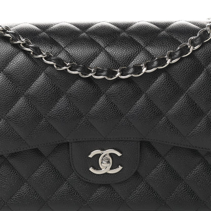 Chanel Caviar Quilted Jumbo Double Flap Black 8 of 16