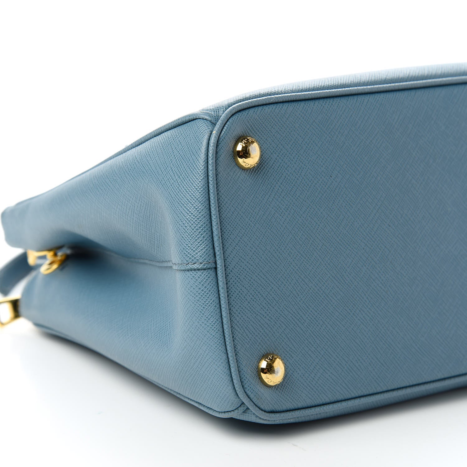 Prada Saffiano Small Galleria Double Zip Tote Aviazione 6 of 14