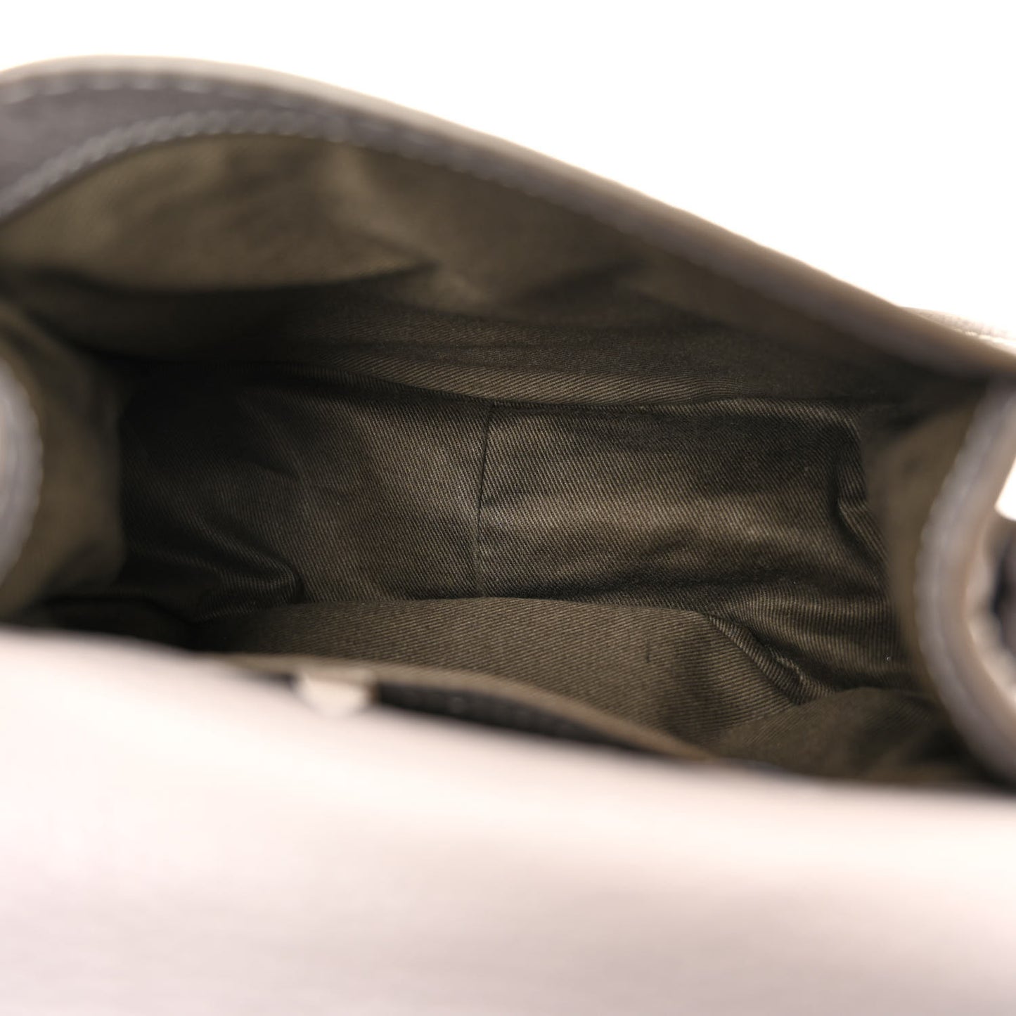 Grained Calfskin Small Marcie Saddle Bag Cashmere Grey