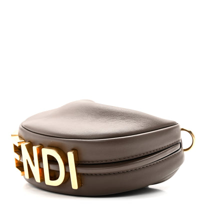 Fendi Vitello Grace New Matte Nano Fendigraphy Hobo Charm Dark Coffee 10 of 10