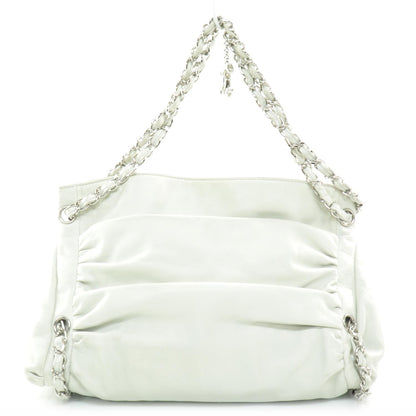Chanel Lambskin Sharpei Large Bag Light Green Mint 4 of 10