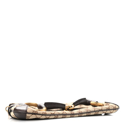 Gucci Monogram Horsebit Clutch Dark Brown 4 of 11