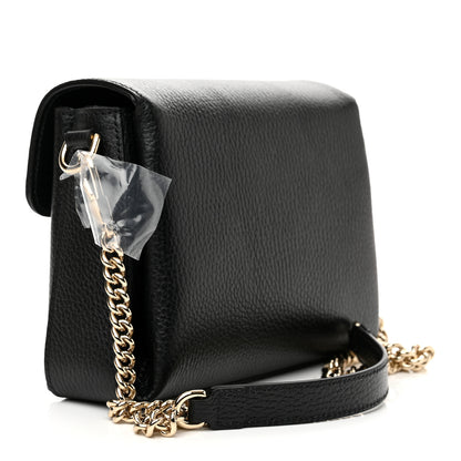 Gucci Dollar Calfskin Interlocking G Crossbody Bag Black 3 of 9