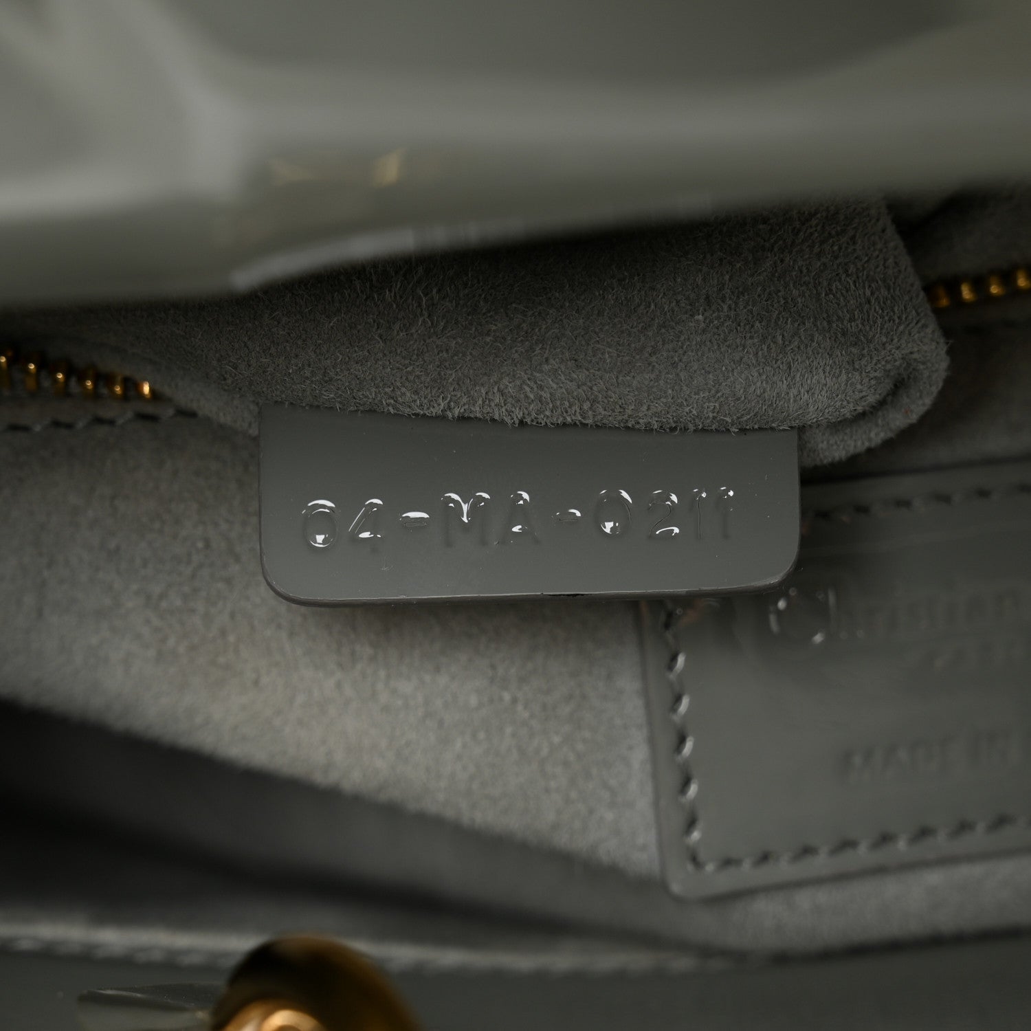 Christian Dior Patent Cannage Small Lady Dior Grey 7 of 13