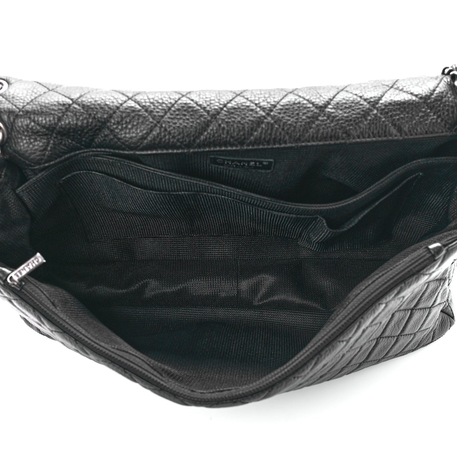 Chanel Calfskin Quilted XXL Travel Flap Bag Black 4 of 9