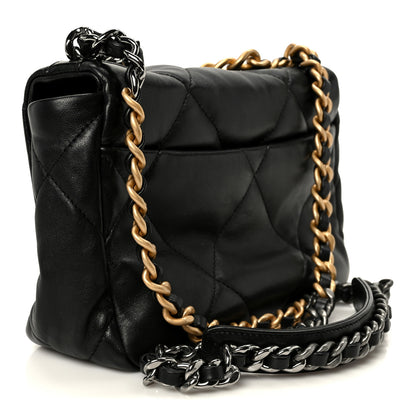 Chanel Lambskin Quilted Medium Chanel 19 Flap Black 3 of 10