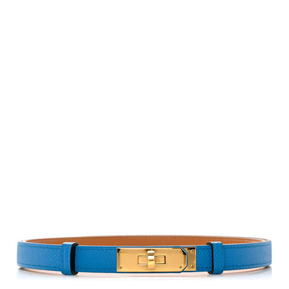 Hermes Epsom Kelly Belt Bleu Zanzibar 1 of 4