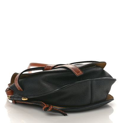 Loewe Grained Calfskin Small Gate Crossbody Bag Pecan Black 4 of 10