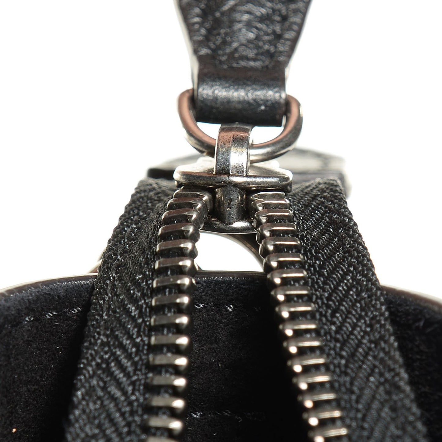 Drummed Calfskin Nano Luggage Black