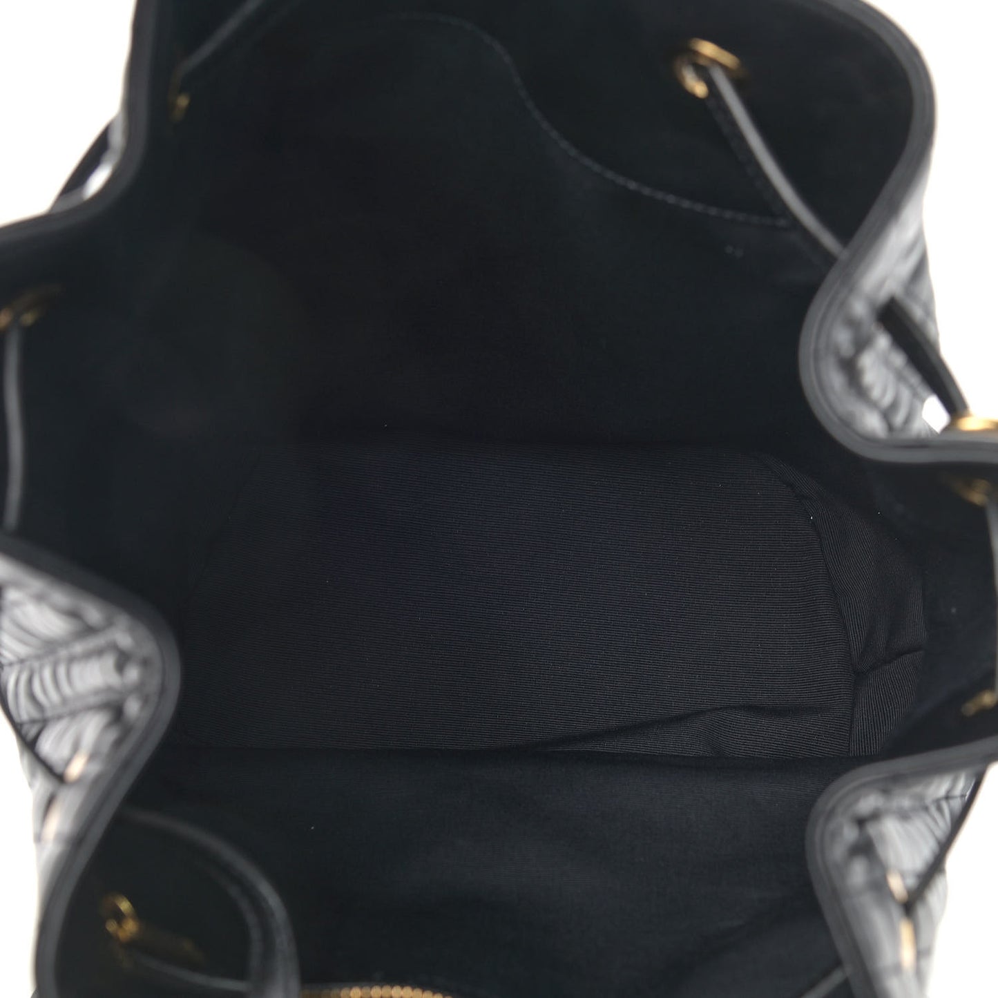 Calfskin Quilted Small C Backpack Black