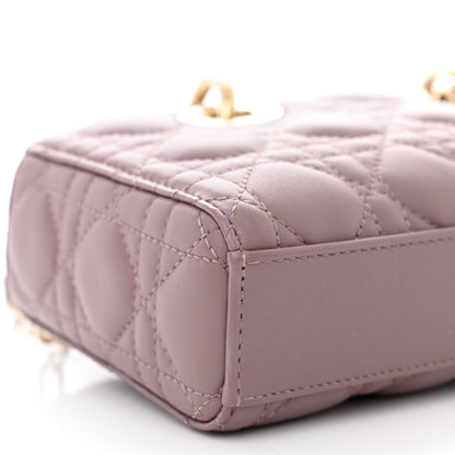 Christian Dior Lambskin Cannage Small Lady D-Joy Peony Pink 10 of 11