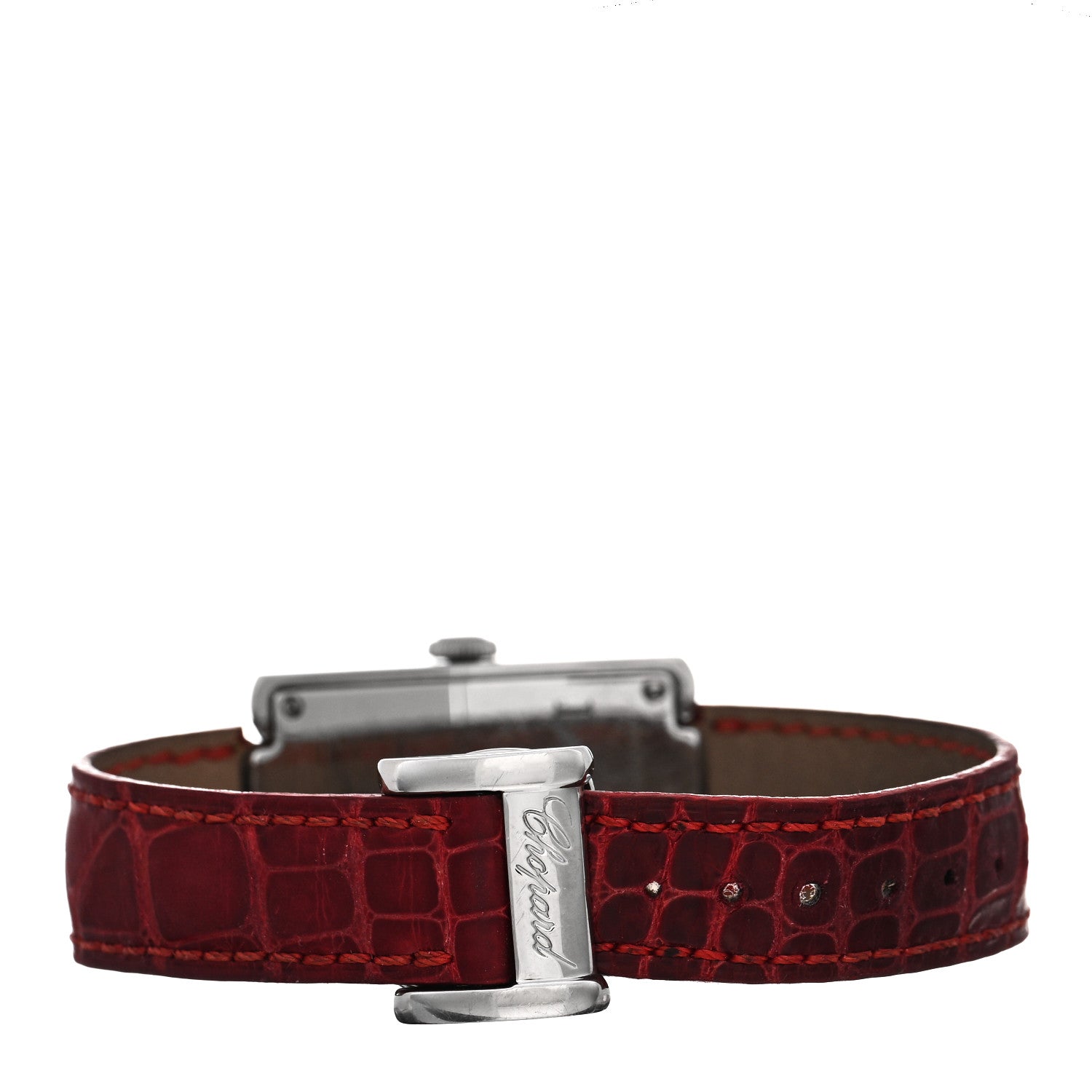 Chopard Stainless Steel Alligator 24mm La Strada Quartz Watch Red 3 of 4