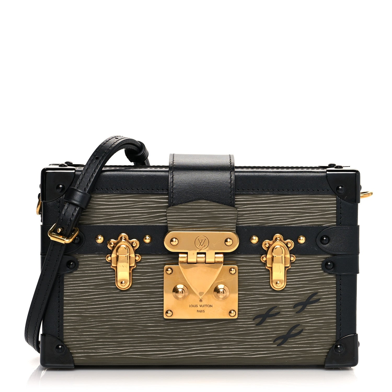 Louis Vuitton Epi Petite Malle Khaki Fango 1 of 9