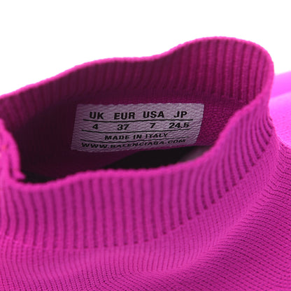 Balenciaga Neoprene Knit Womens Speed Sneakers 37 Fuchsia 8 of 9