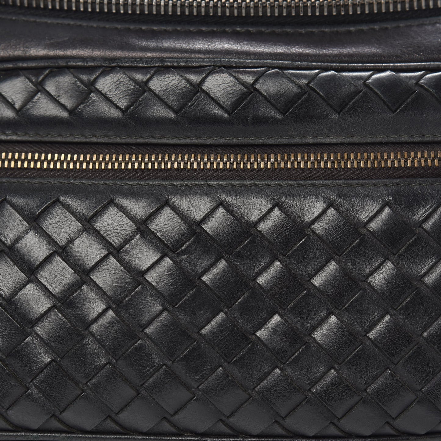 Nappa Intrecciato Belt Bag Black