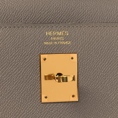 Hermes Epsom Kelly Sellier 35 Gris Asphalte 5 of 11