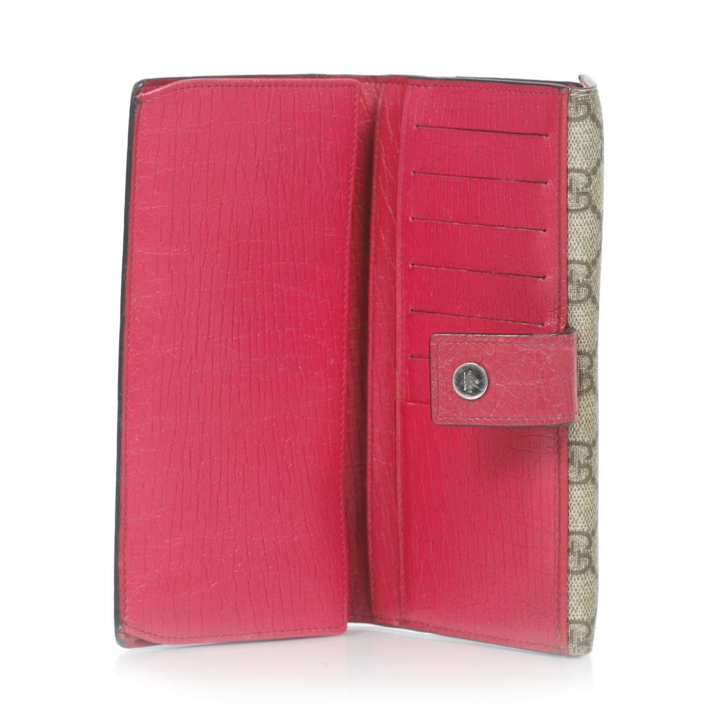 GG Plus Monogram Ladies GG Continental Wallet Red