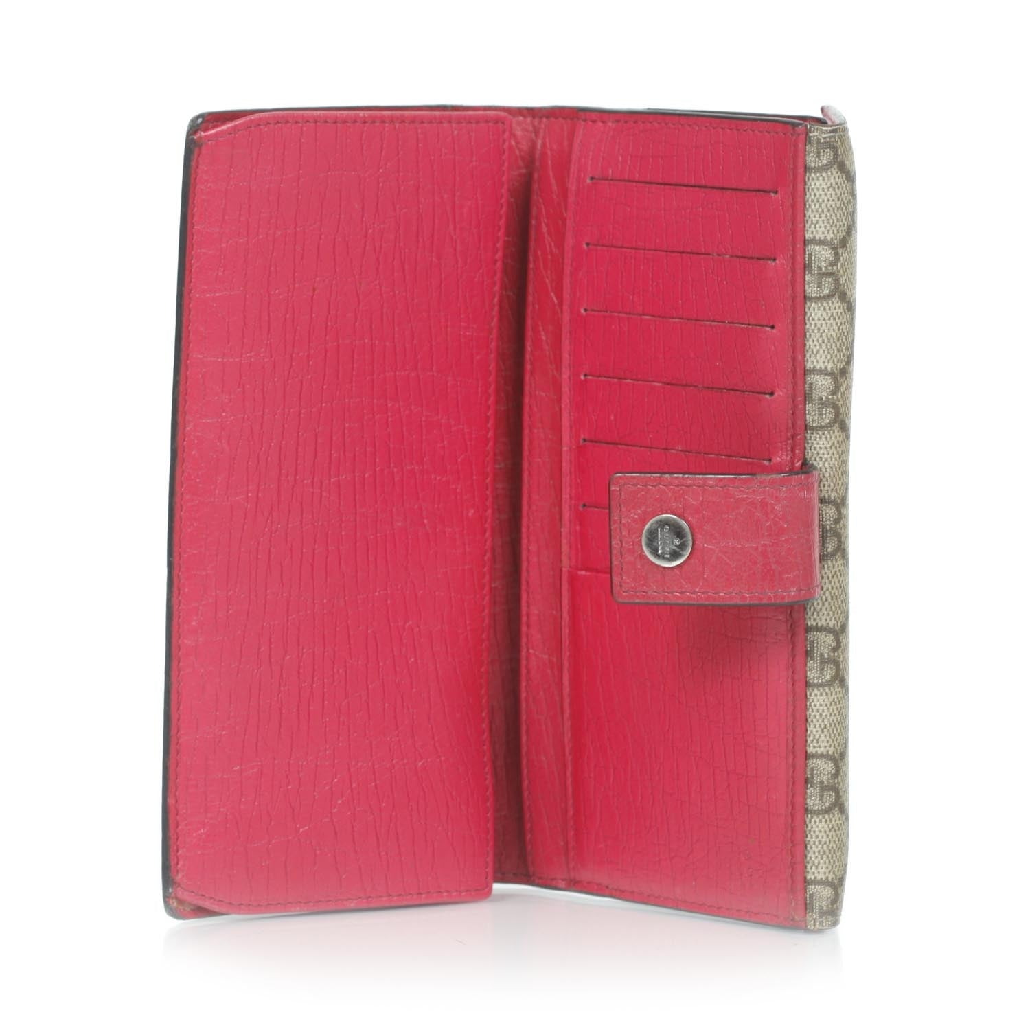 Gucci GG Plus Monogram Ladies GG Continental Wallet Red 6 of 13