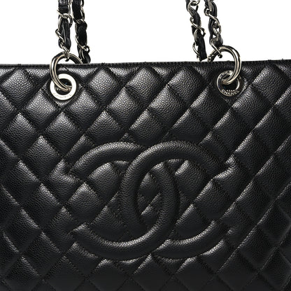 Chanel Caviar Quilted Grand Shopping Tote GST Black 7 of 9