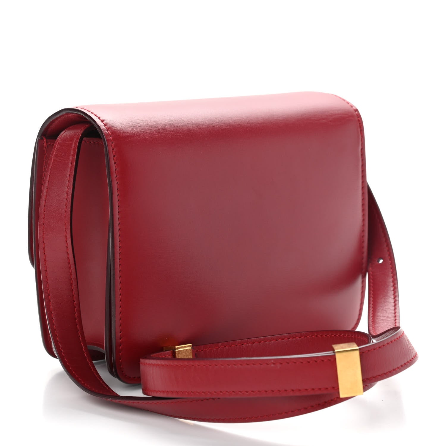 Celine Smooth Calfskin Small Classic Box Flap Bag Red 3 of 10