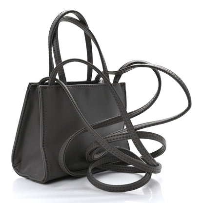 Telfar Vegan Leather Small Shopping Bag Grey 2 of 10