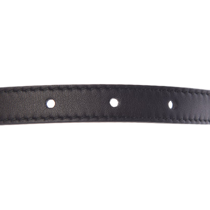 Gucci Calfskin Skinny Studded Feline Belt 80 32 Black 6 of 6