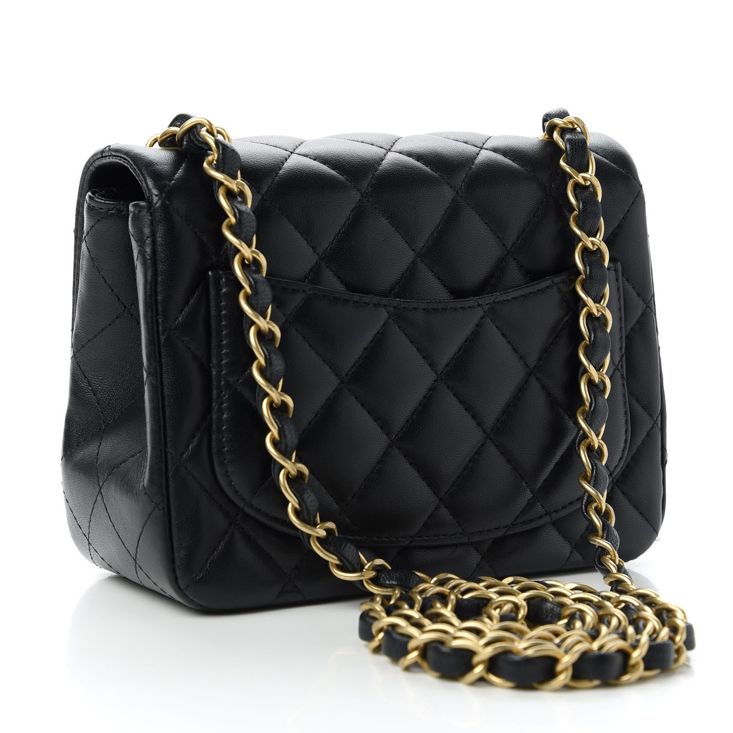Chanel Lambskin Quilted Mini Square Flap Black 3 of 11