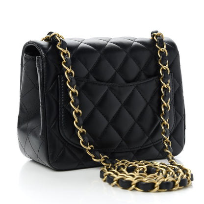 Chanel Lambskin Quilted Mini Square Flap Black 3 of 11