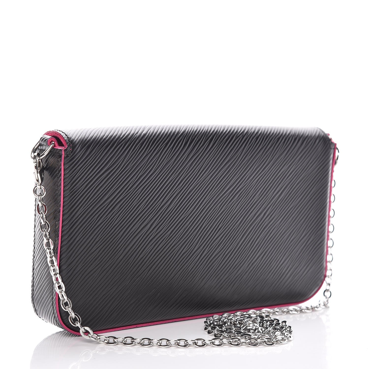 Louis Vuitton Epi Pochette Felicie Black Hot Pink 3 of 11