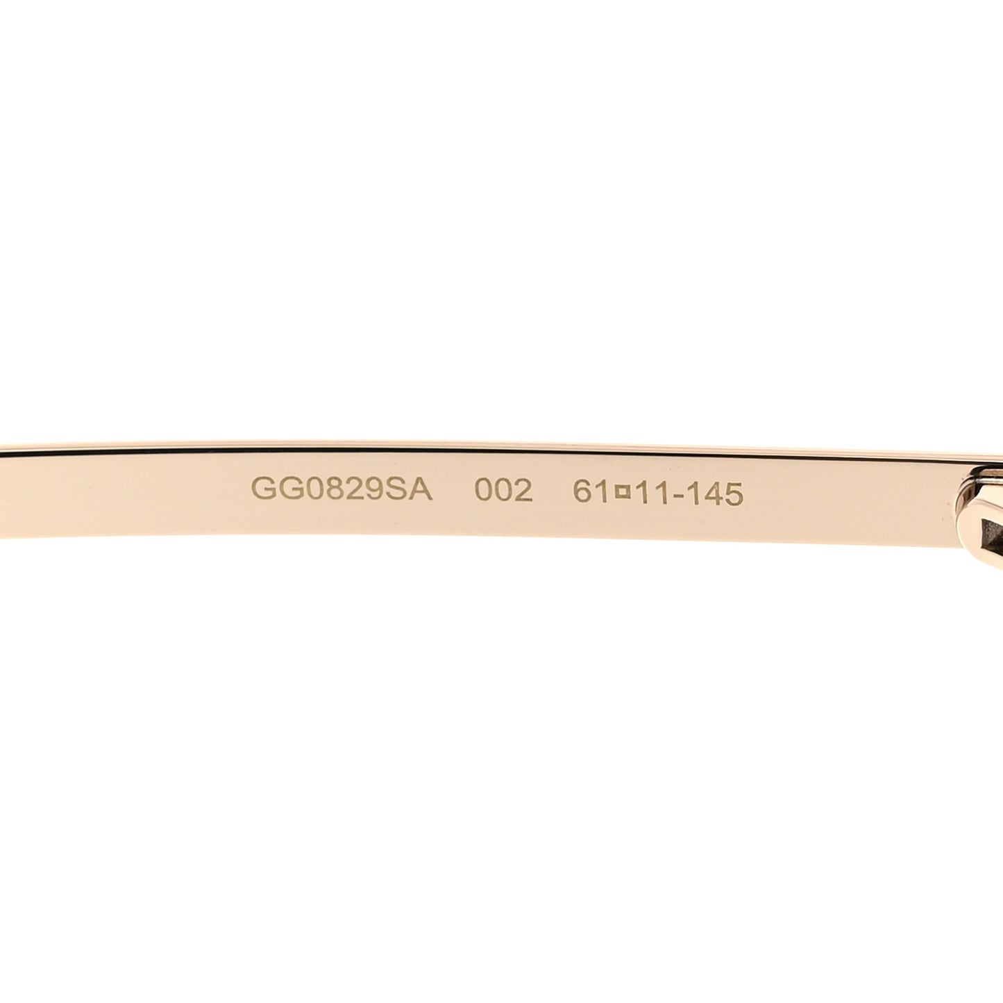 Acetate Shield Sunglasses GG0829SA Black