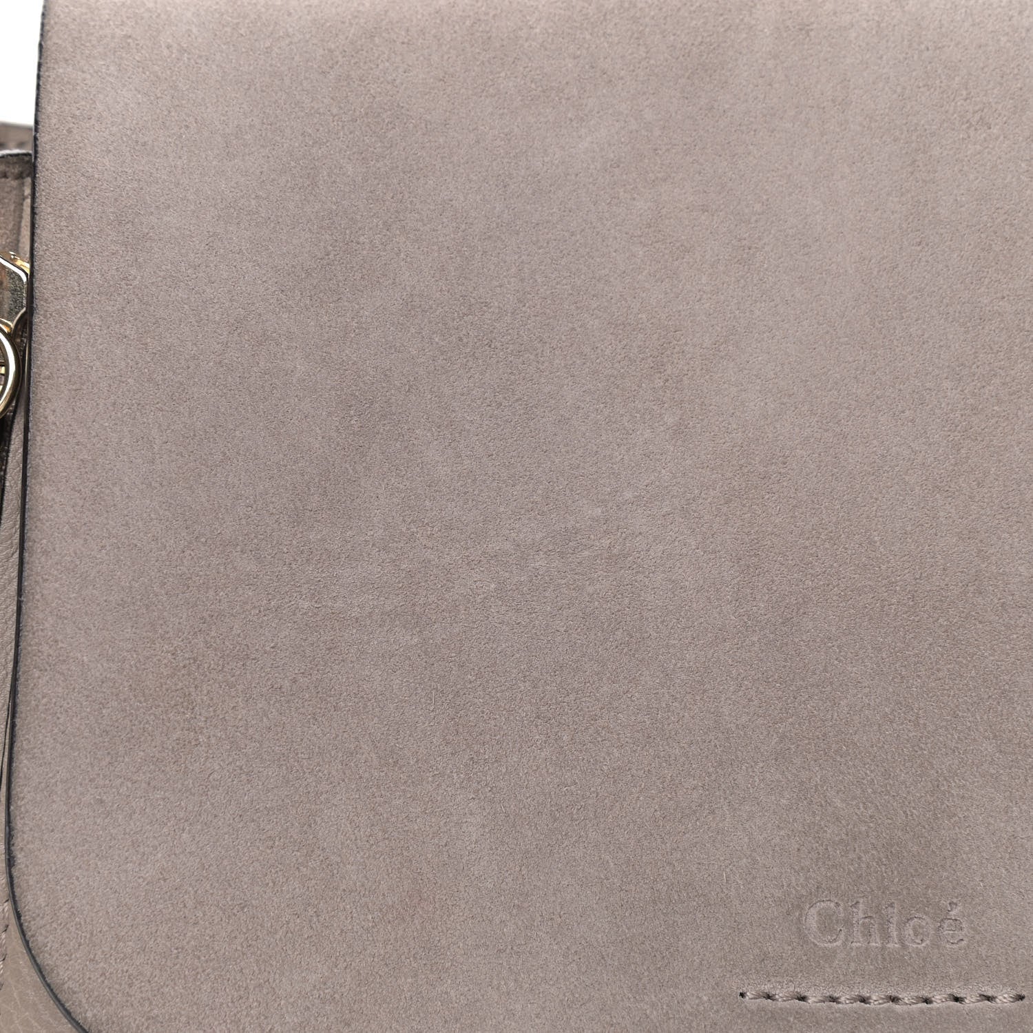 Chloe Suede Calfskin Medium Faye Backpack Motty Grey 8 of 11