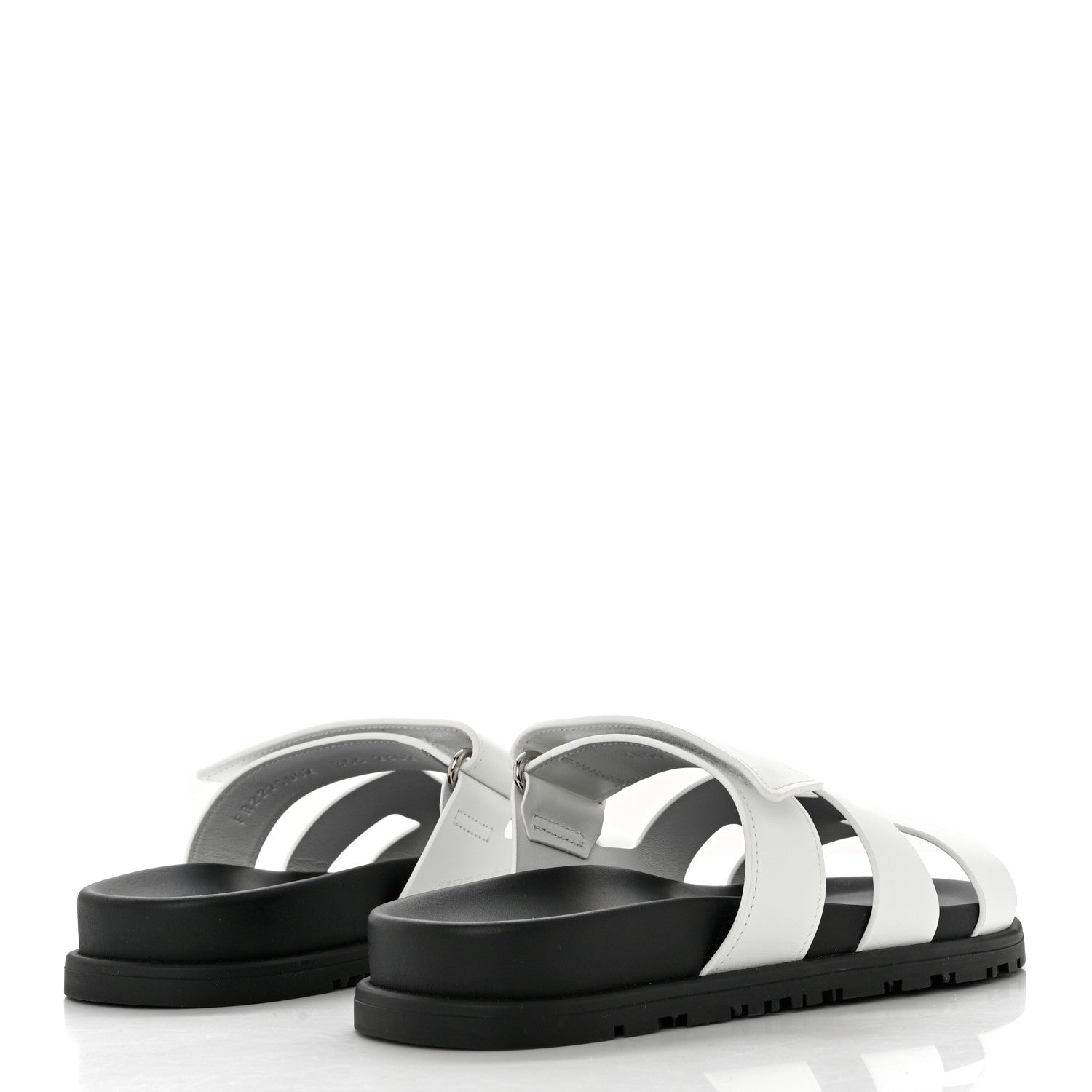 Hermes Calfskin Womens Chypre Sandals 35.5 White 4 of 8