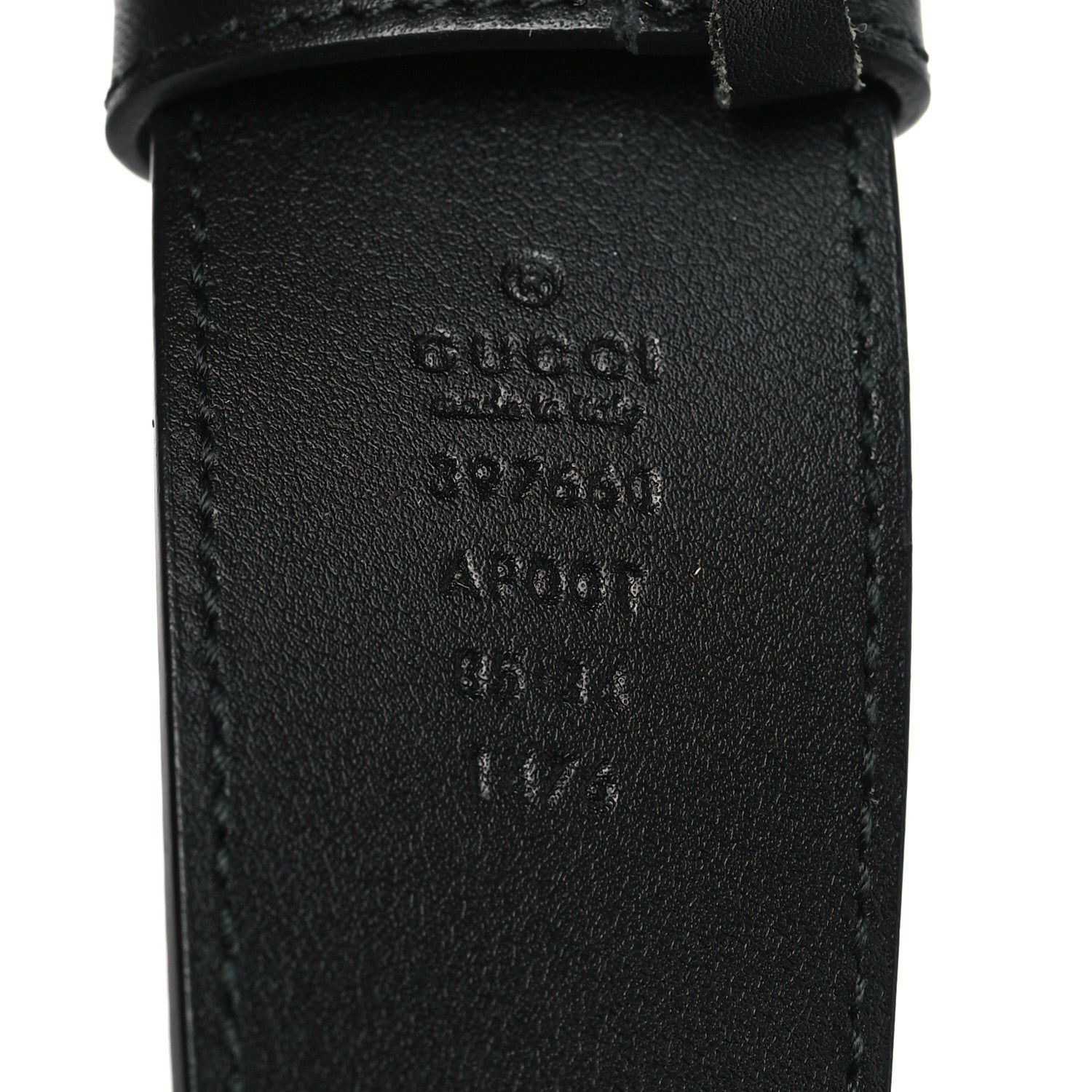 Gucci Calfskin Double G 40mm Belt 85 34 Black 4 of 5