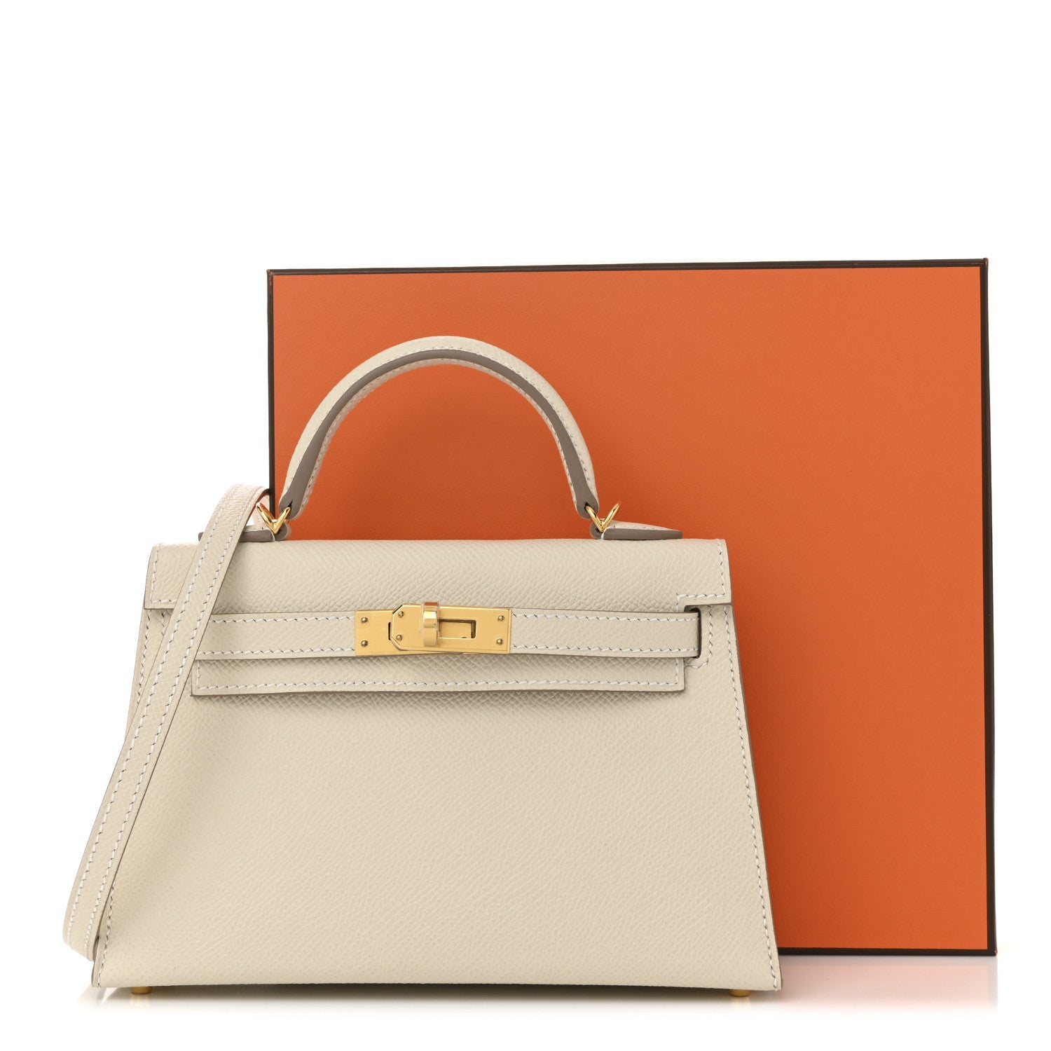 Hermes Epsom Mini Kelly Sellier 20 Craie 20 of 20