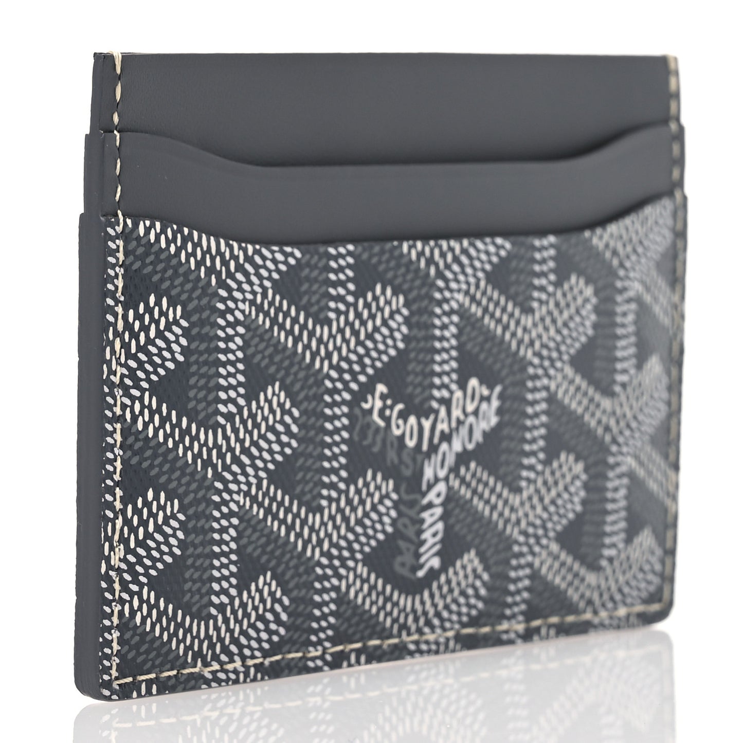 Goyardine Saint Sulpice Card Holder Grey