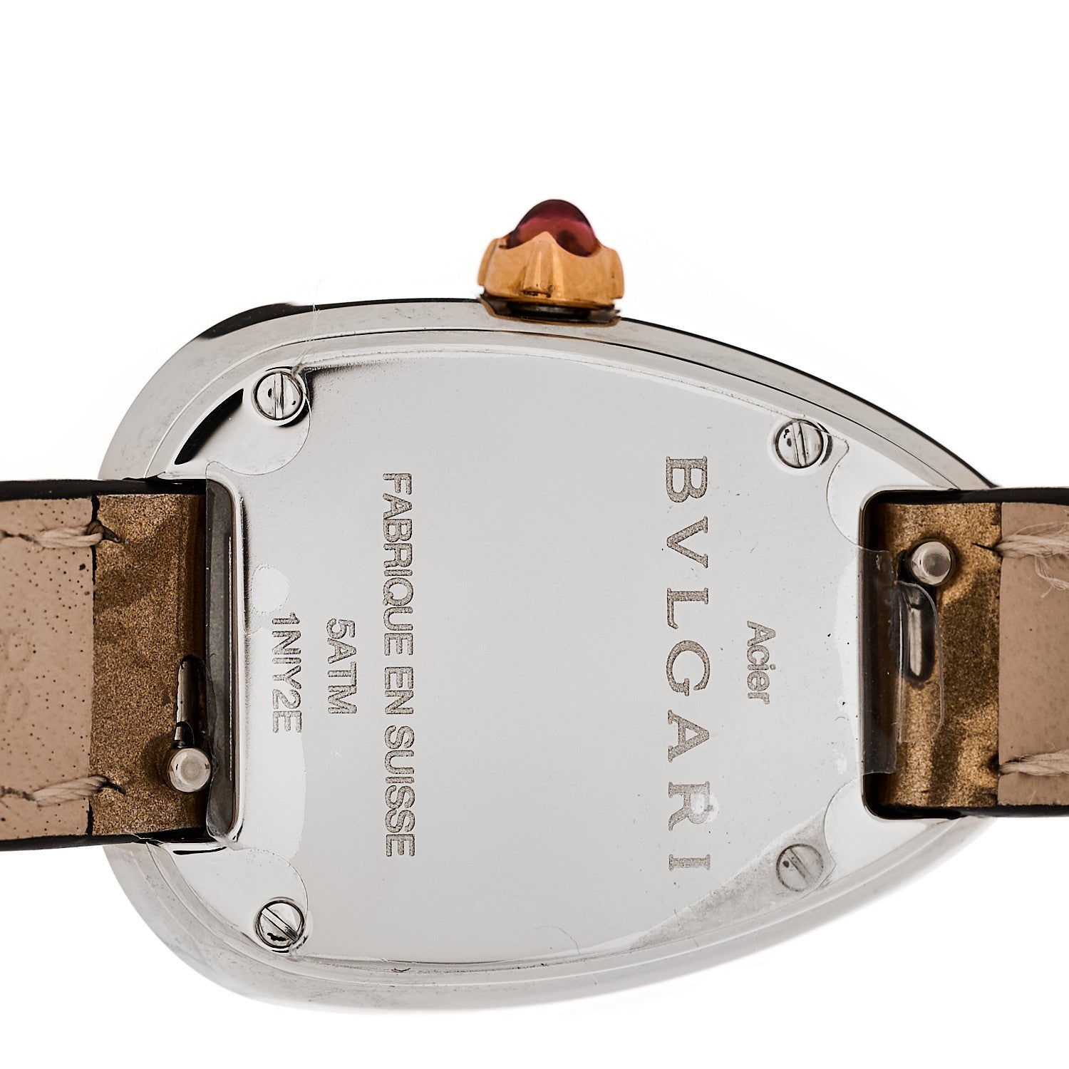 Bulgari Stainless Steel 18K Rose Gold Patent Diamond Bezel Mother of Pearl 20mm Serpenti Double Wrap Quartz Watch 4 of 7